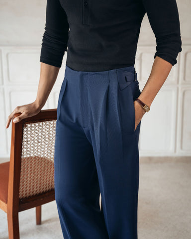 Riviera Blue Gurkha Trouser