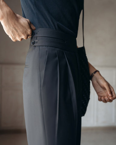 Andorra High-Waist Gurkha Trouser